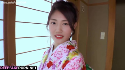 綾瀬 はるか セックステープ Haruka Ayase enjoying pussy fingering in authentic suit ai
